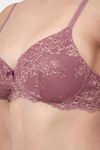Amante Padded Non Wired Full Coverage Lace Bra Bra - Messa Rose — thumbnail 4